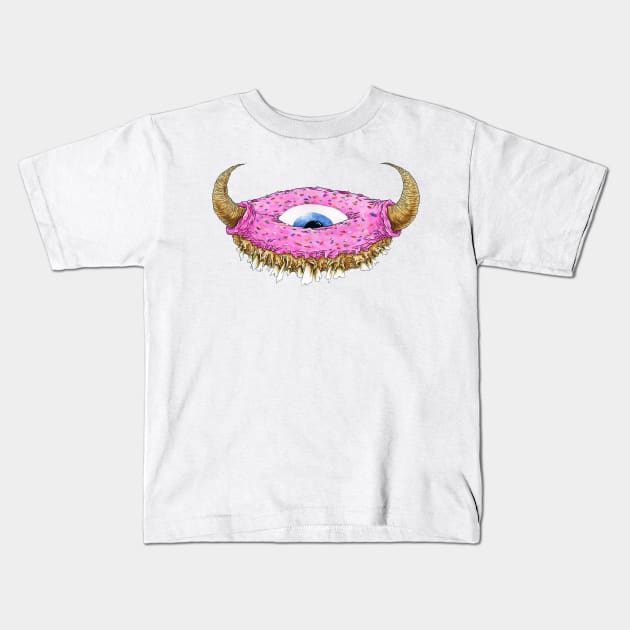 Demon Donut Kids T-Shirt by ScottBokma